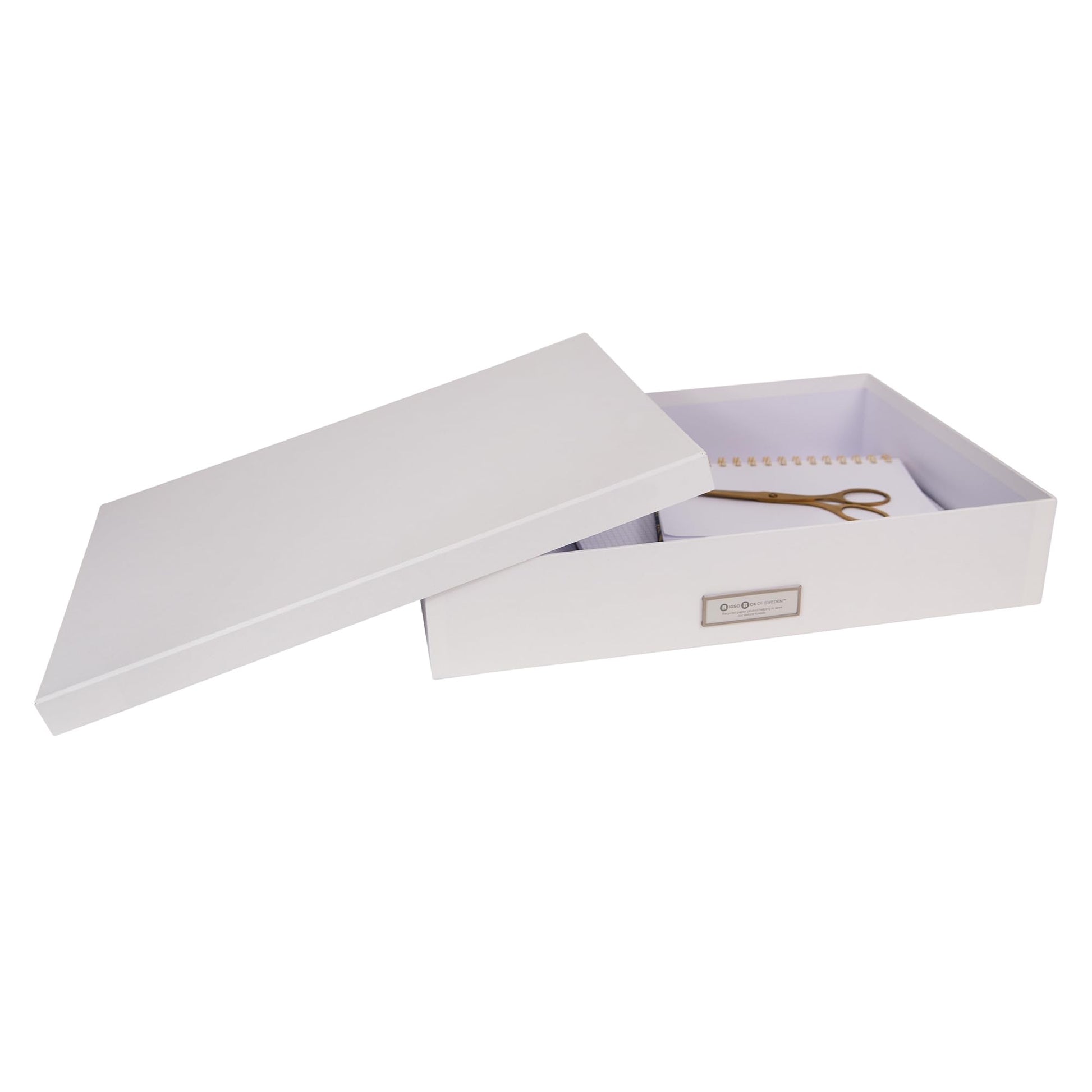 Bigso Sverker Fiberboard Legal and Art Storage Box - Scrapbook Storage Box for Loose Papers and