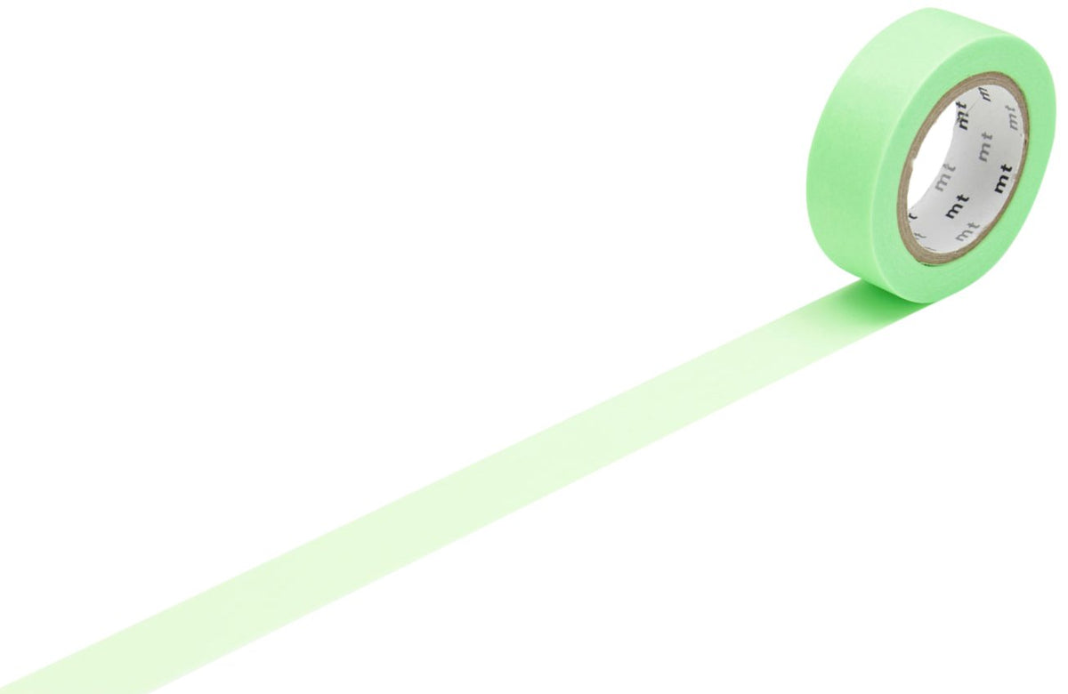 mt Washi Masking Tape Roll - Parent, Shocking Green