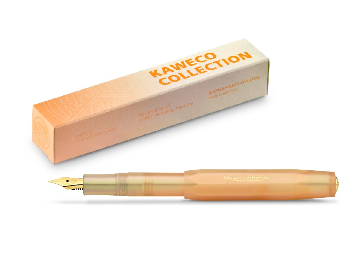 Kaweco Collection Apricot Pearl Fountain Pen - Steel Nib (Fine), Sport, 13 cm
