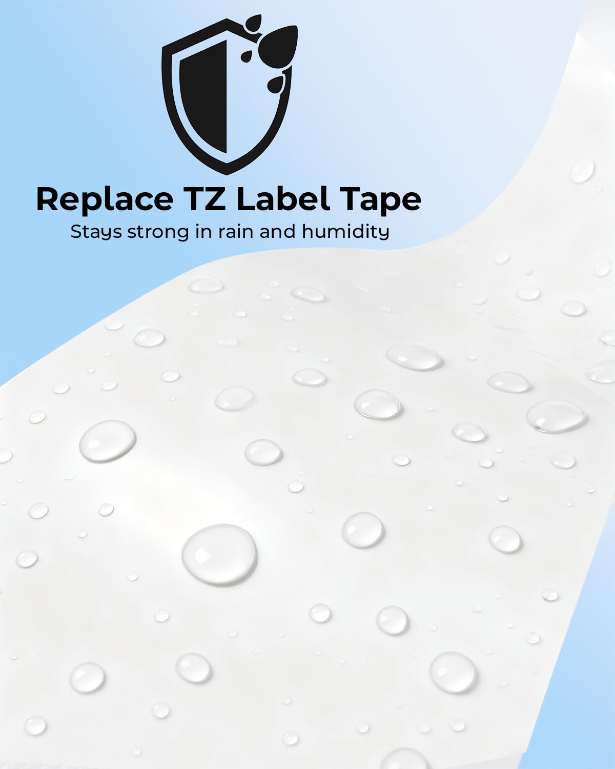 Replacement for Brother Label Maker Tape 18mm 0.7" Laminated White