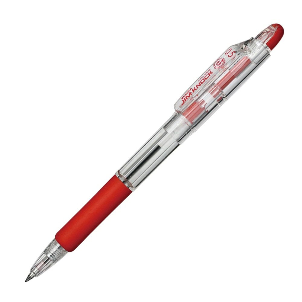 Zebra Ballpoint Pen Gym Knock 0.5 Red 10 Pens B-KRBS-100-R