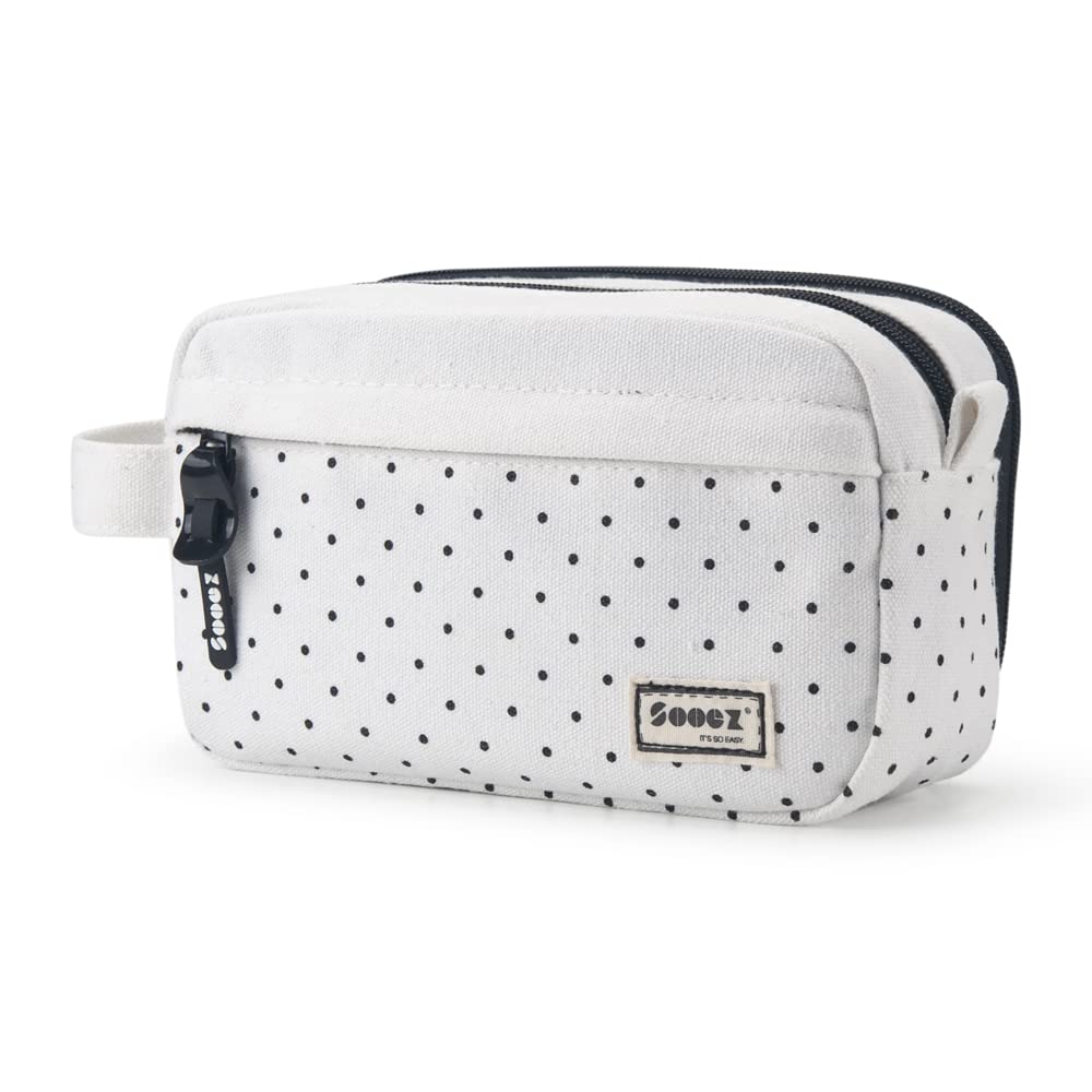 Sooez High Capacity Pencil Case,Durable Pencil Bag Pouch Organizer, Pen Case Portable Journaling
