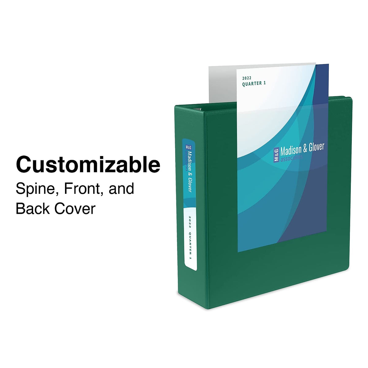 Staples Heavy-Duty 2-Inch 3-Ring View Binder, Dark Green, D-Rings