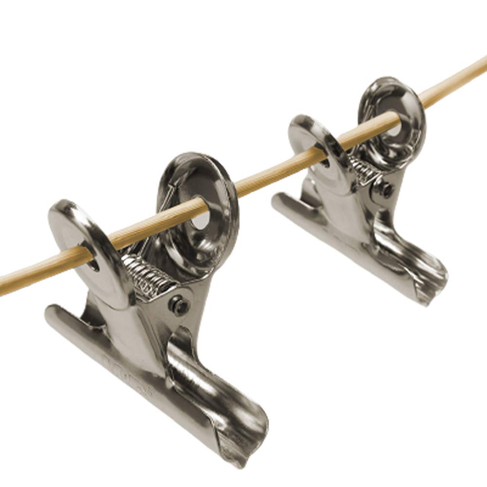 Metal Bulldog Clips, 1.25 Inches, Pack of 20 (Silver)