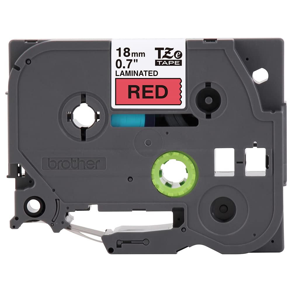 Brother Genuine P-Touch TZE-441 Tape, 3/4" (0.7") Wide Standard Laminated Tape, Black on Red