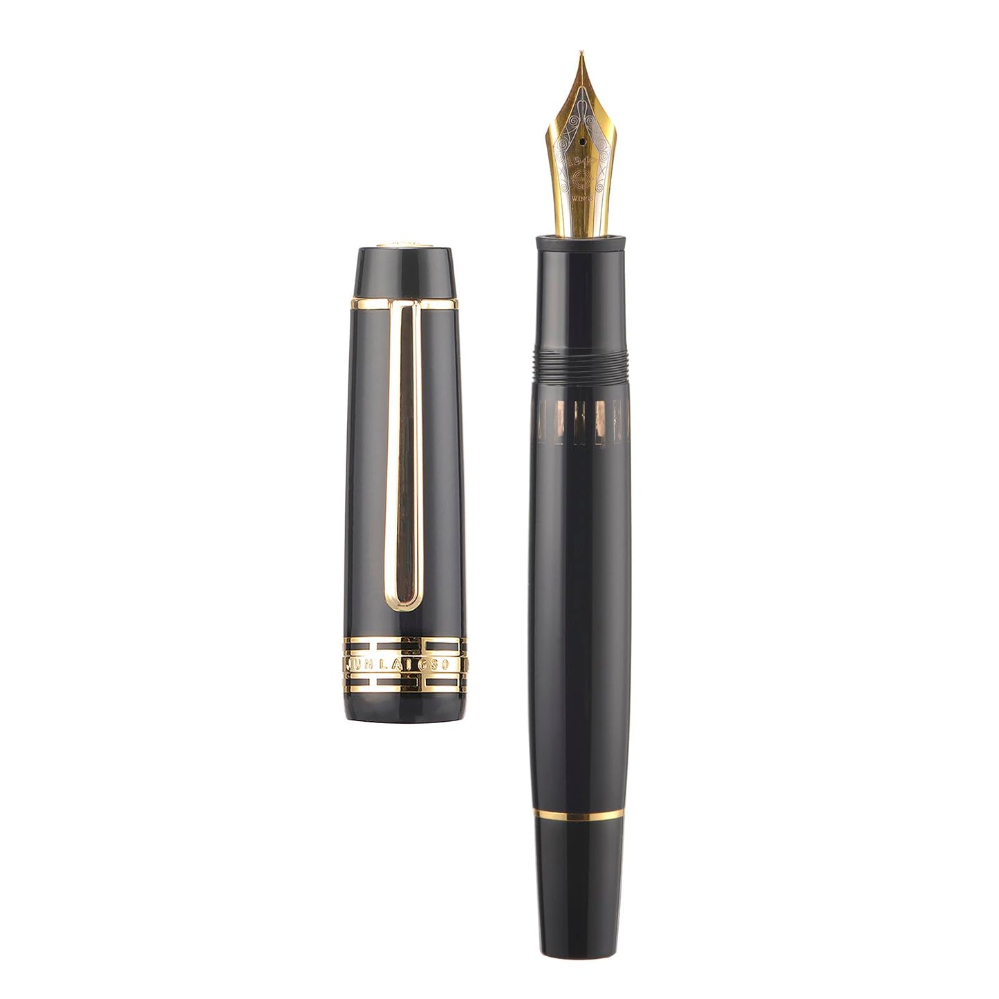 Wikult Yongsheng Junlai 630 Acrylic Fountain Pen, Size 8 Medium Nib with Piston Filling System