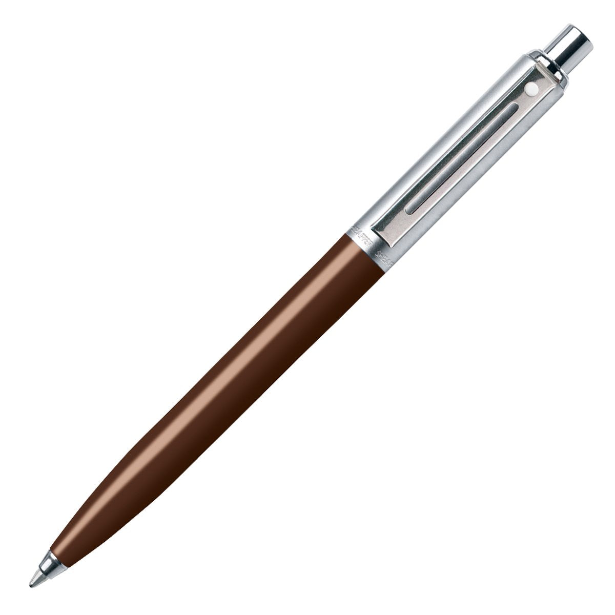 Sheaffer Sentinel, Coffee Bean Resin Barrel, Chrome Cap, Nickel Plate Trim, Ballpoint (E23212551)