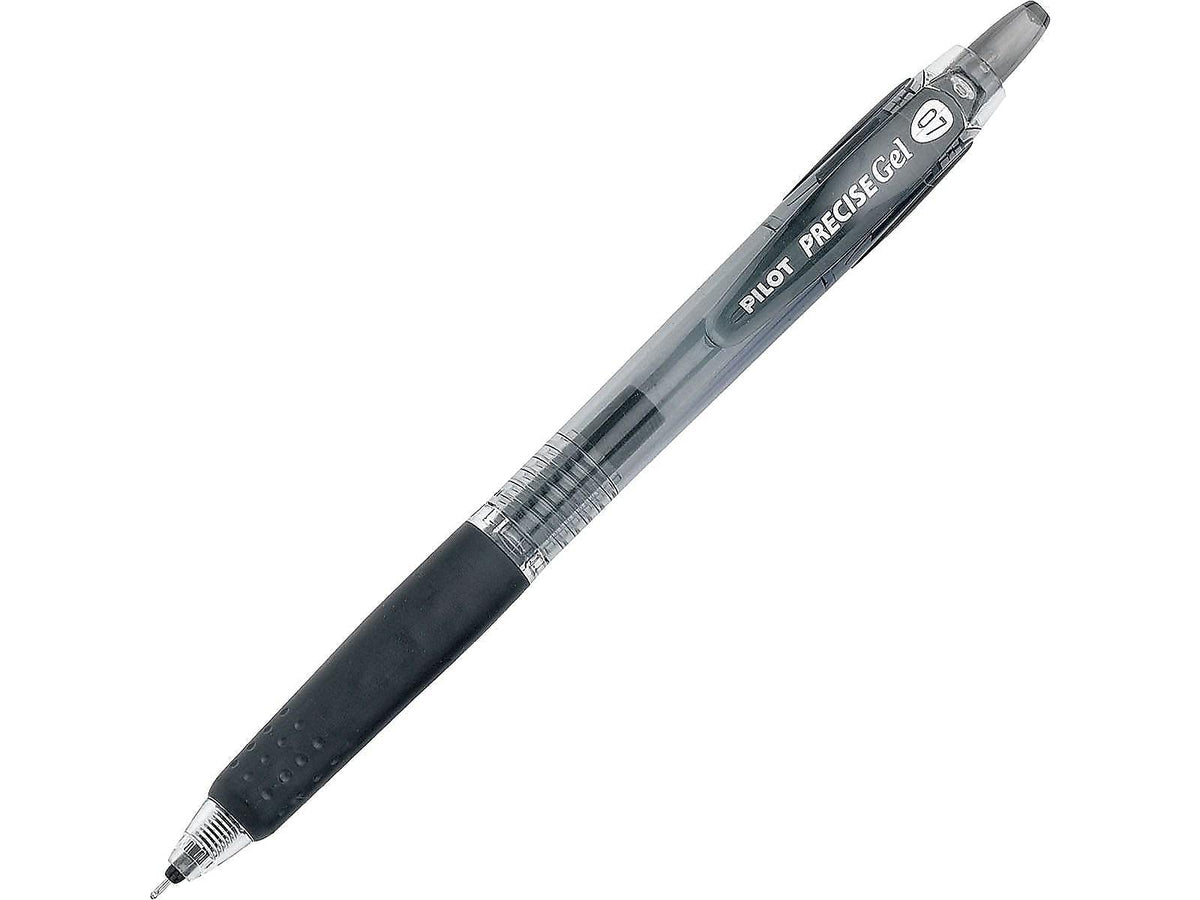 PILOT Precise Gel BeGreen Refillable & Retractable Rolling Ball Pens, Fine Point, Black Ink