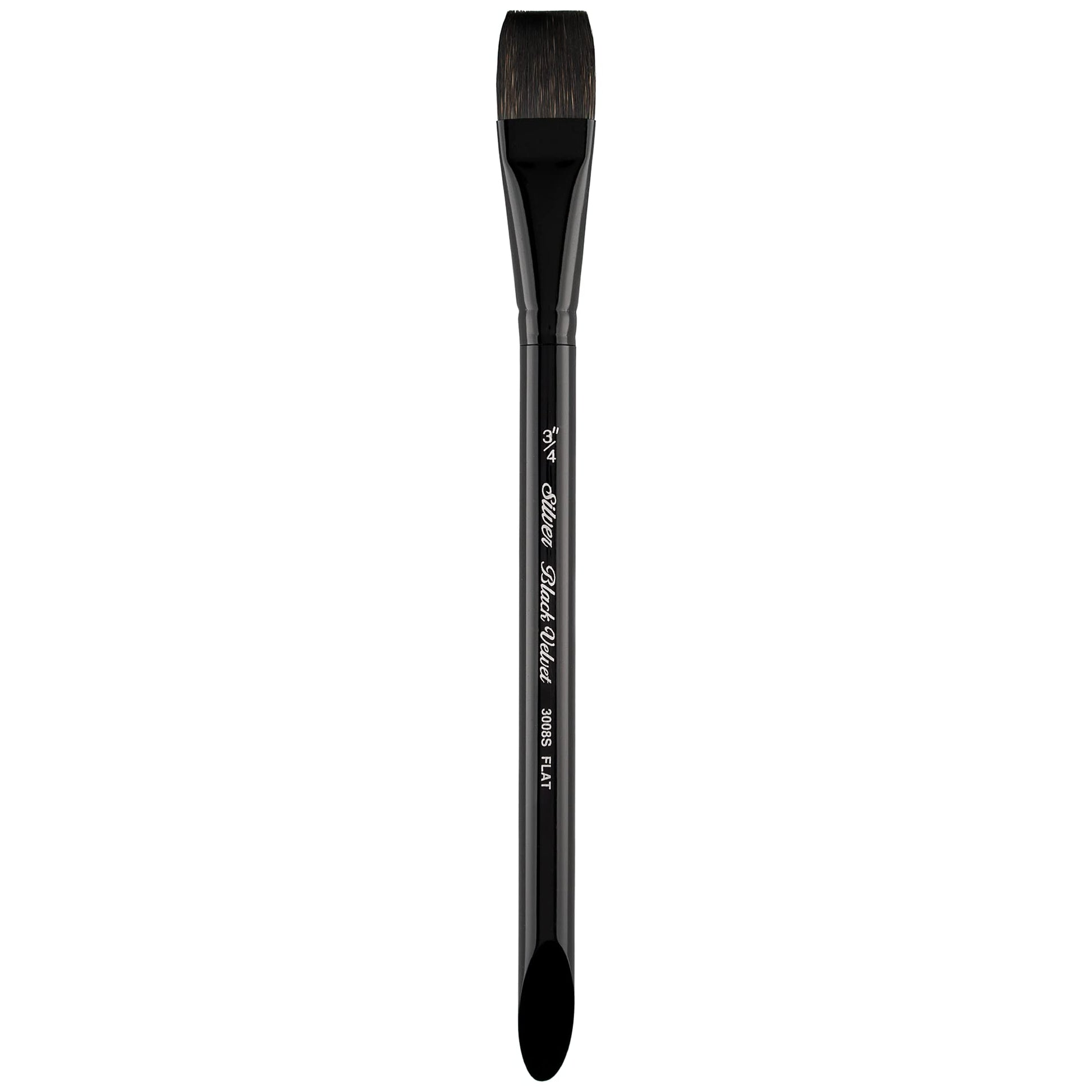 Silver Brush Limited Black Velvet Square Wash Brush, Size 3/4 in