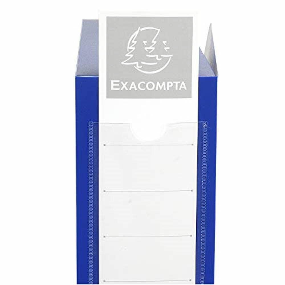 Exacompta - Ref 59832E - Plastic Filing Box - 250 x 330mm in Size, Suitable for Holding A4
