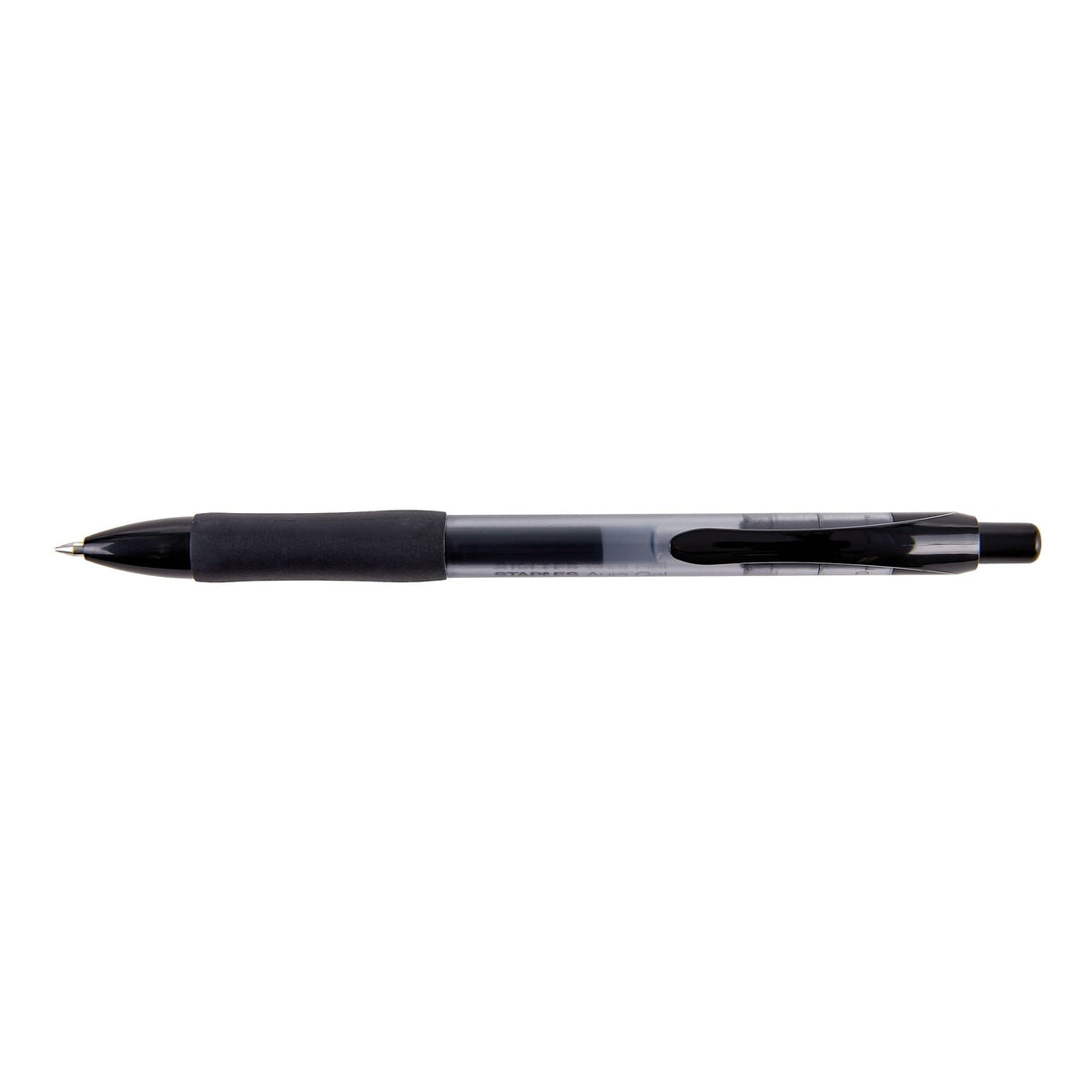 Staples Aura Retractable Gel Pens, Medium 0.7mm, Black Ink, 36-Pack
