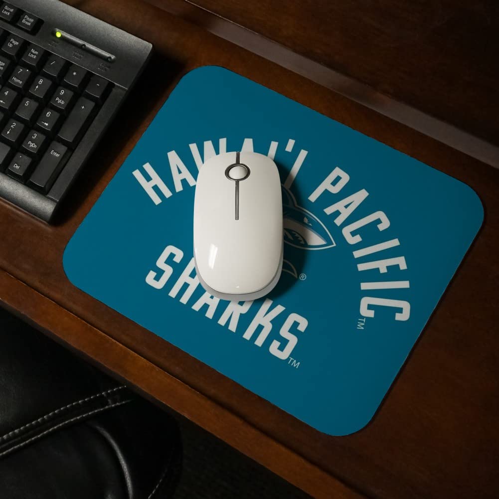 Hawaii Pacific University Shark Logo Low Profile Thin Mouse Pad Mousepad