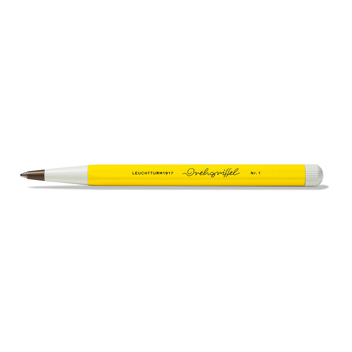 LEUCHTTURM1917 - Drehgriffel Writing Pen (Lemon) - Ballpoint Pen with Royal Blue Ink Included