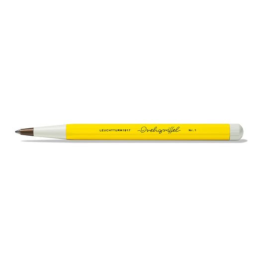LEUCHTTURM1917 - Drehgriffel Writing Pen (Lemon) - Ballpoint Pen with Royal Blue Ink Included