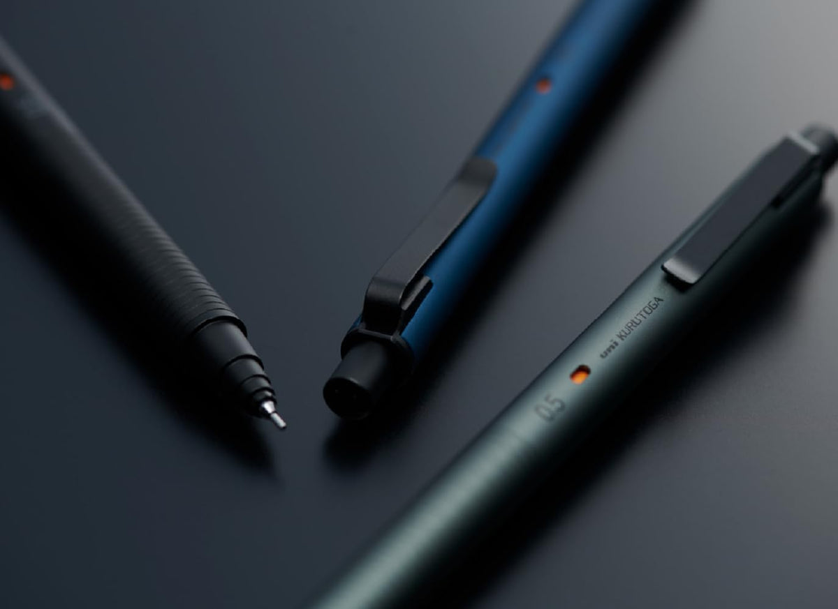 KURUTOGA Mitsubishi Pencil Mechanical Pencil Metal 0.5mm Phantom Gray M5KH1P.23 With Original