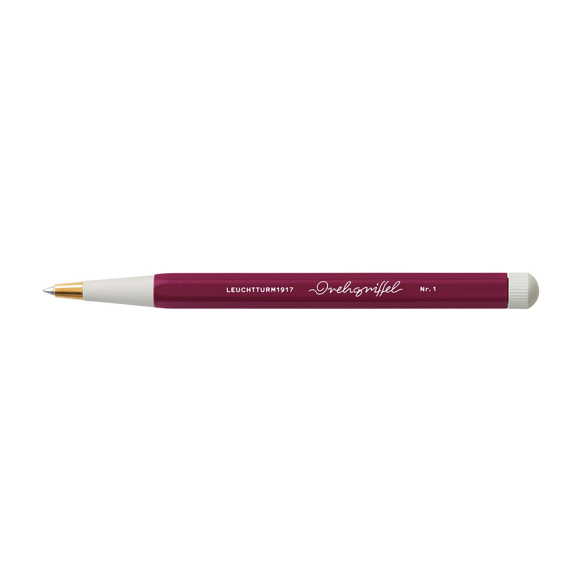 LEUCHTTURM1917 - Drehgriffel Writing Pen (Port Red) - Ballpoint Pen with Royal Blue Ink Included