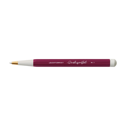 LEUCHTTURM1917 - Drehgriffel Writing Pen (Port Red) - Ballpoint Pen with Royal Blue Ink Included