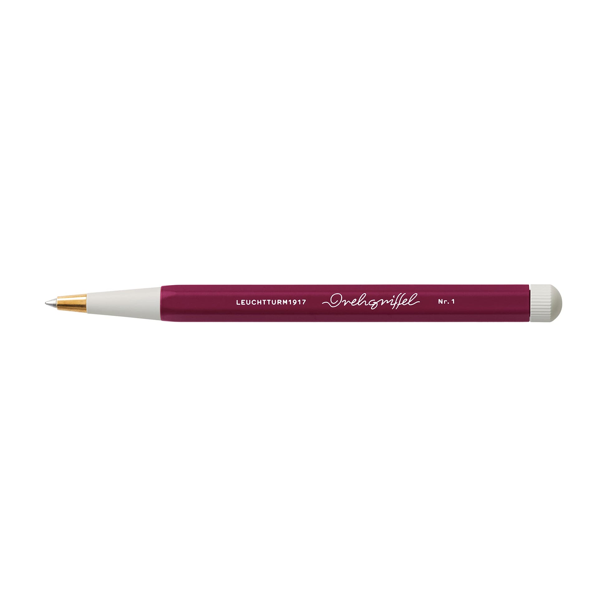LEUCHTTURM1917 - Drehgriffel Writing Pen (Port Red) - Gel Pen with Black Ink Included