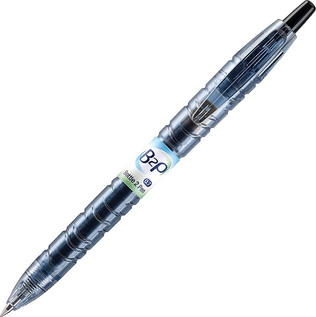 PILOT B2P Bottle to Pen Ball Point Pen, Medium 1.0mm, Black Ink, 12-Count