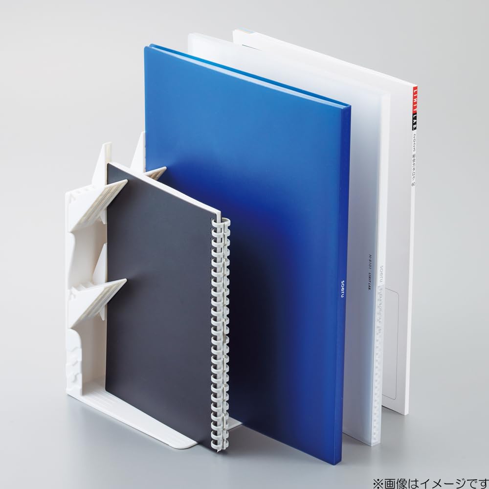 Lihit Lab A3577-24 Single Book Stand Bookend A4 Black