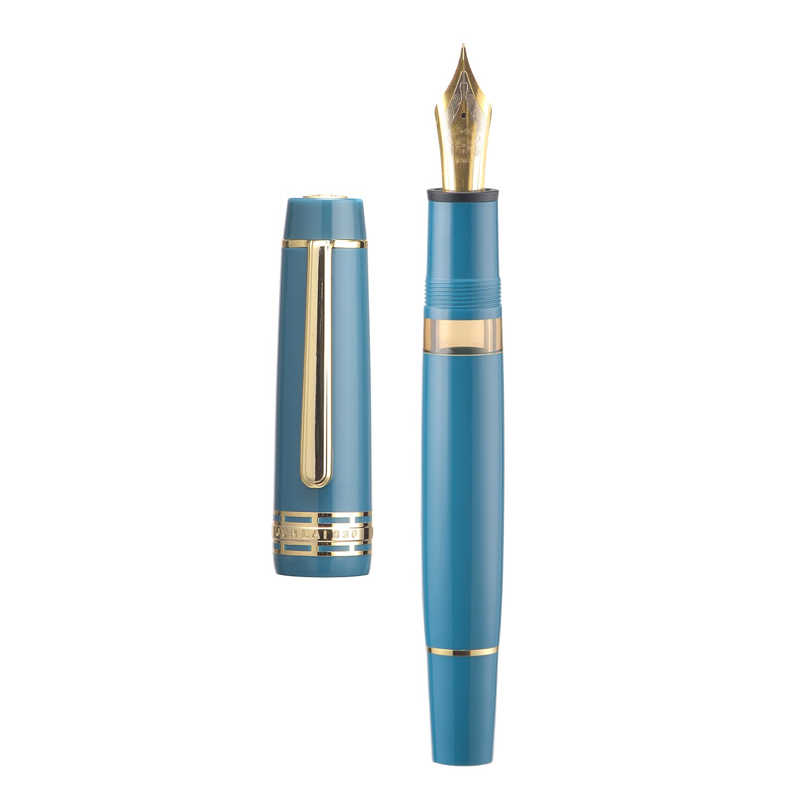 Wikult Yongsheng Junlai 630 Acrylic Fountain Pen, Size 8 Medium Nib with Piston Filling System