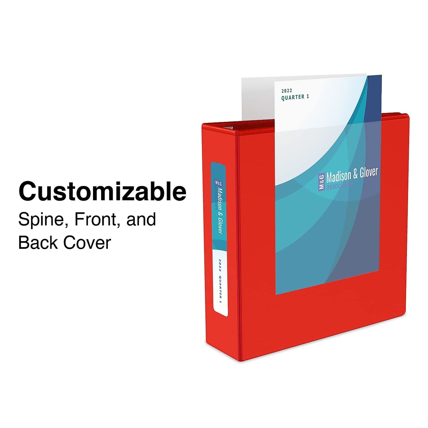 Staples Heavy-Duty 3-Inch D-Ring View Binder, Red, 600 Sheets
