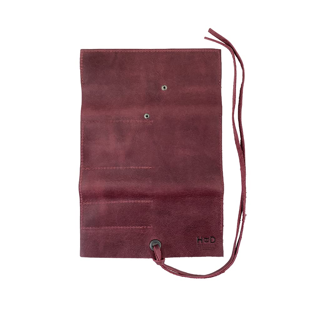 Hide & Drink, Rustic Pencil Roll Pouch, Multi-Purpose Storage Wrap for Scissors, Earphones