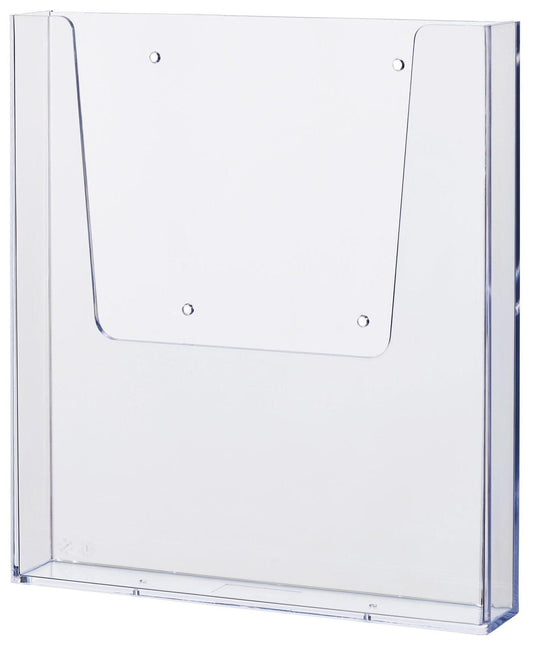 '"The Help Wall HELIT H2350202 Wall-Mounted Brochure Holder 1 x A4 Portrait Clear