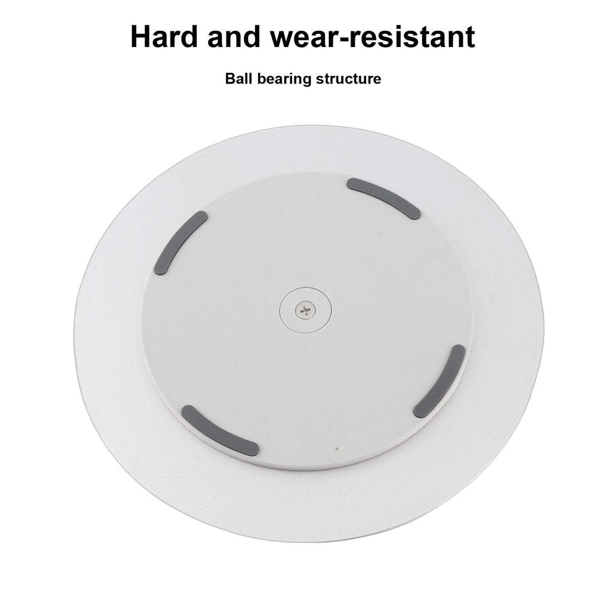 Silver Aluminum Alloy Computer Screen Monitor Turntable StandRotating Swivel Base, 360° Rotation