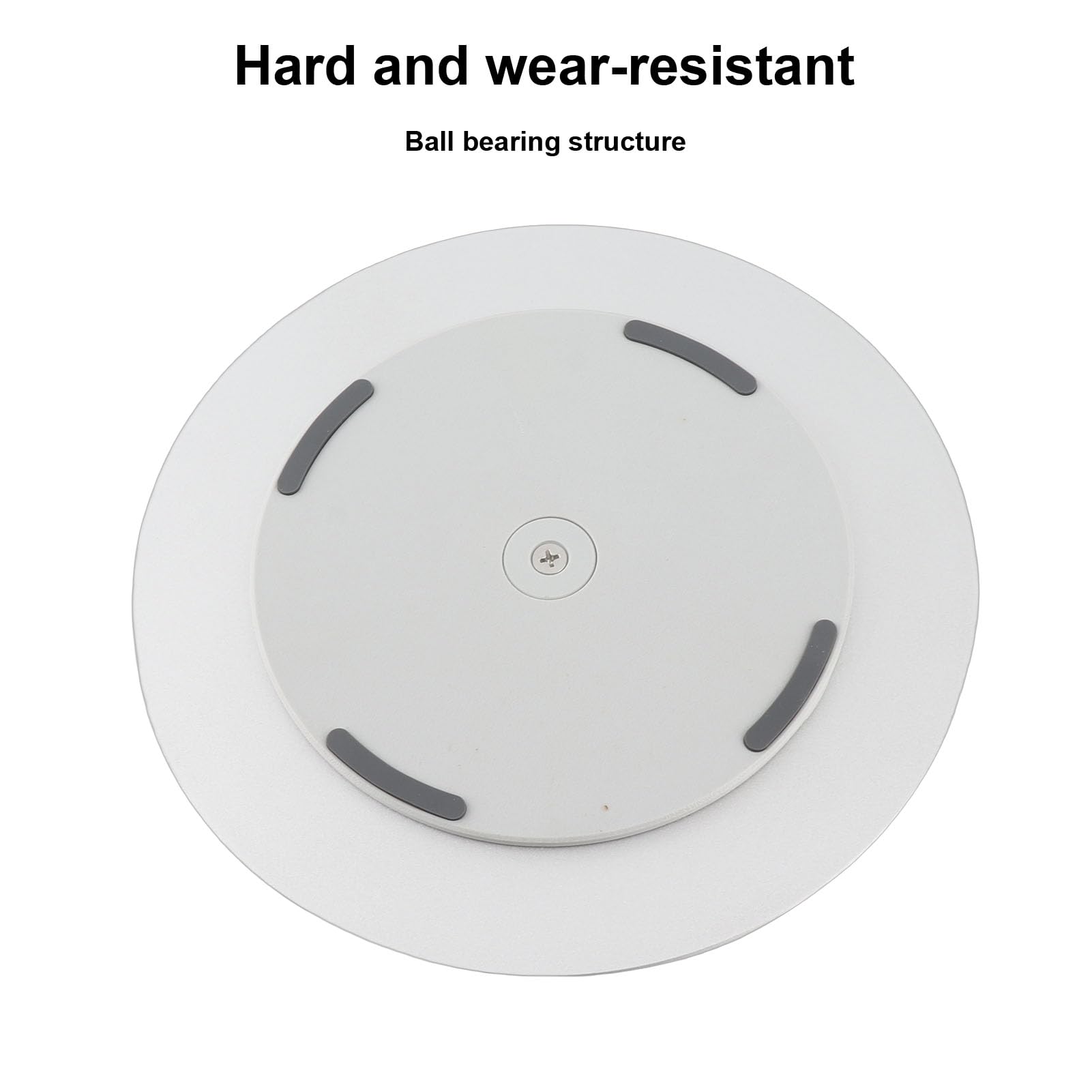 Silver Aluminum Alloy Computer Screen Monitor Turntable StandRotating Swivel Base, 360° Rotation