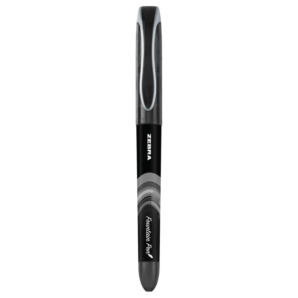Zebra Pen Fountain Pen, Free-Flowing Liquid Black Ink, 0.6mm, 12-Pack