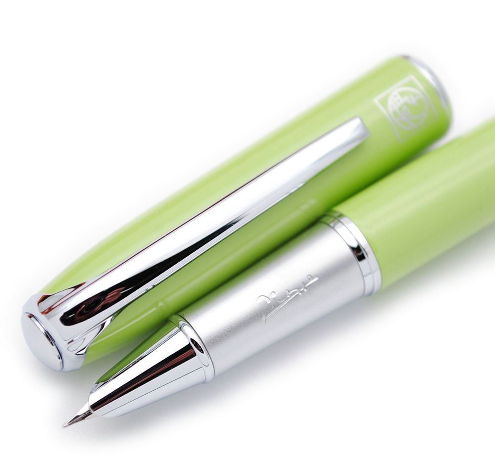 czxwyst Picasso 916 Malage Ultrafine Accounting Fountain Pen EF Nib Original Box (Light Green)