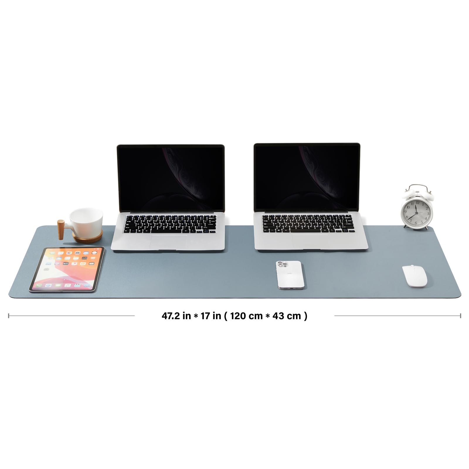Large Desk Mat - 47.2"x 17" Non-Slip PU Desk Pad for Office and Home - Ideal for Large Mouse Pad