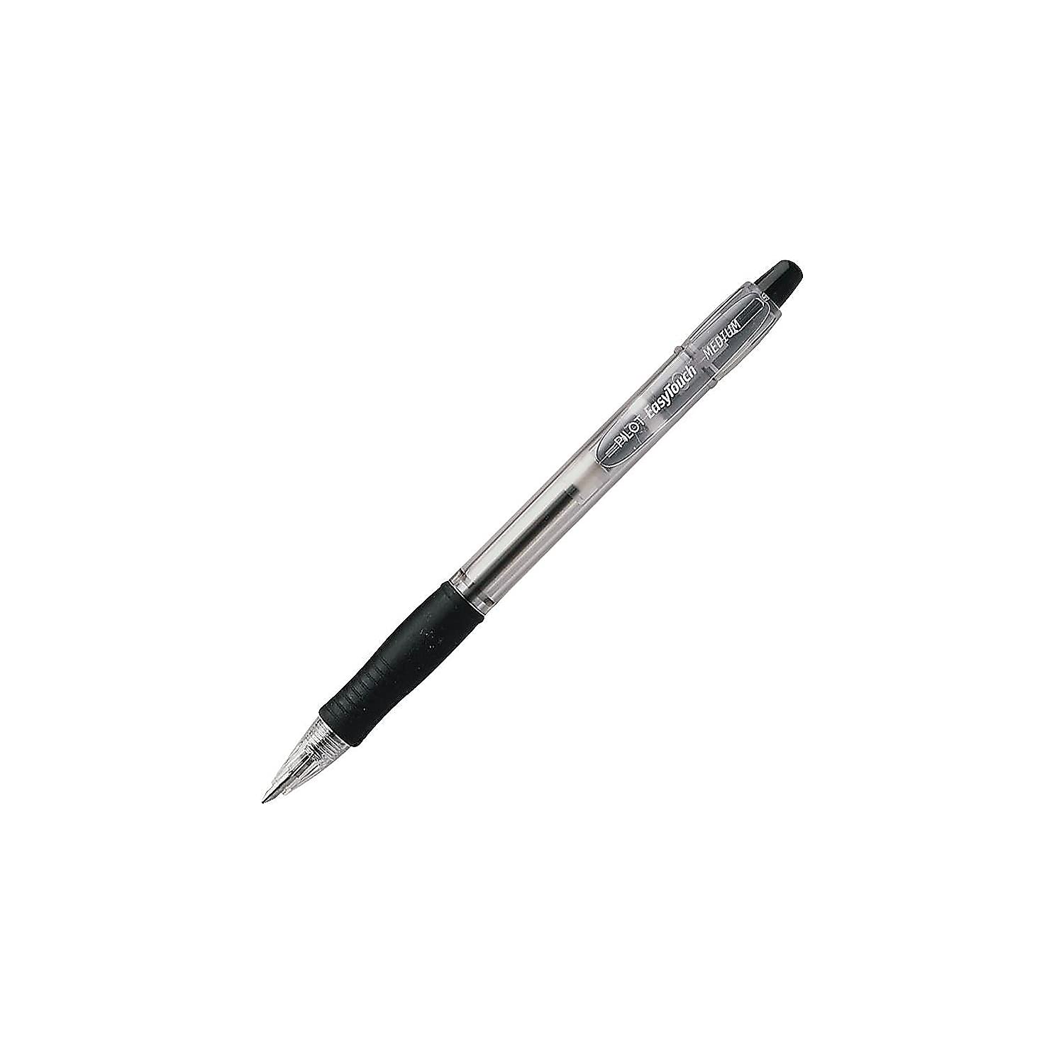 Pilot EasyTouch Retractable Ball Point Pen, Medium Point, Black (Pack of 12 Pens)
