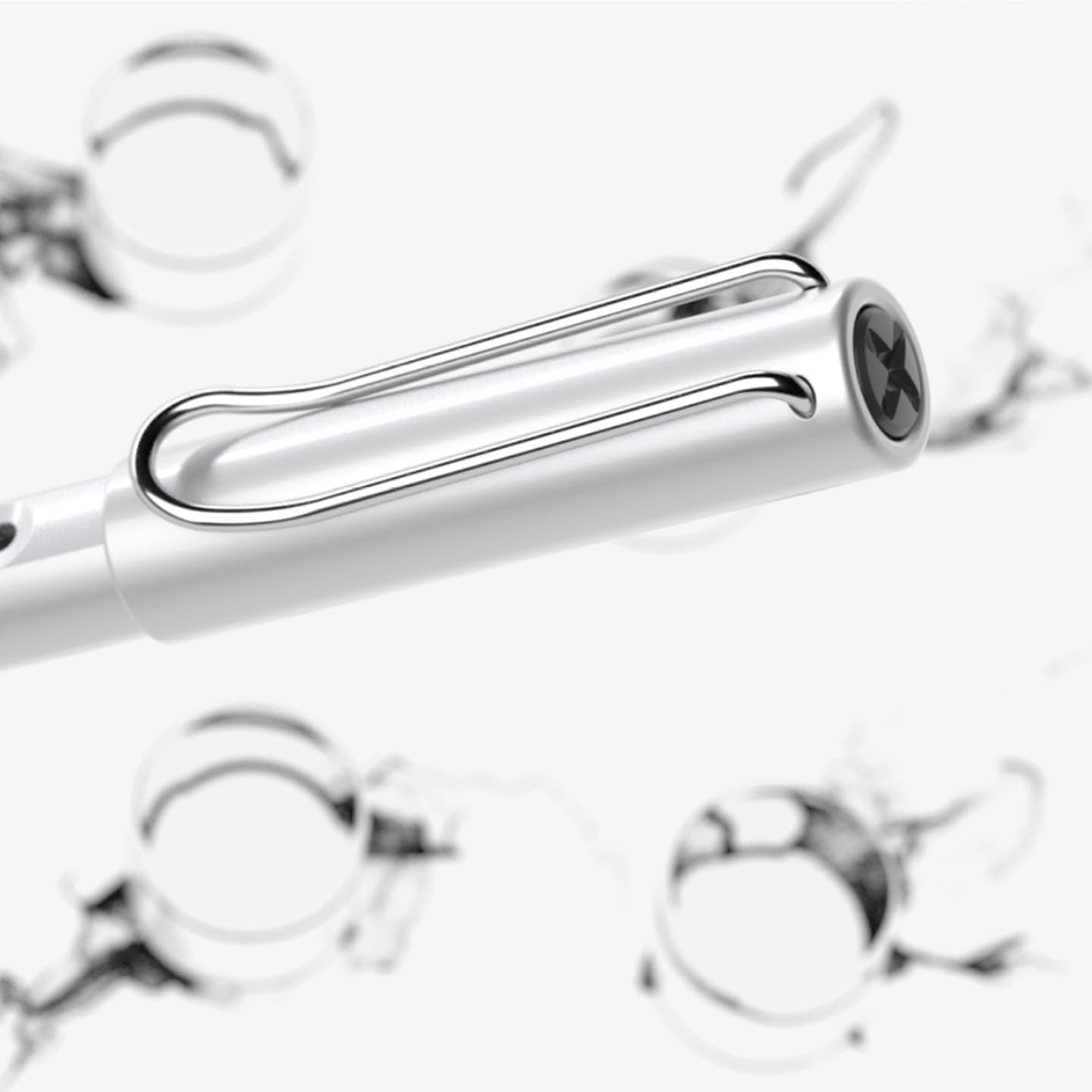 LAMY AL-star whitesilver - Fountain Pen with ergonomic grip & polished steel nib in size F