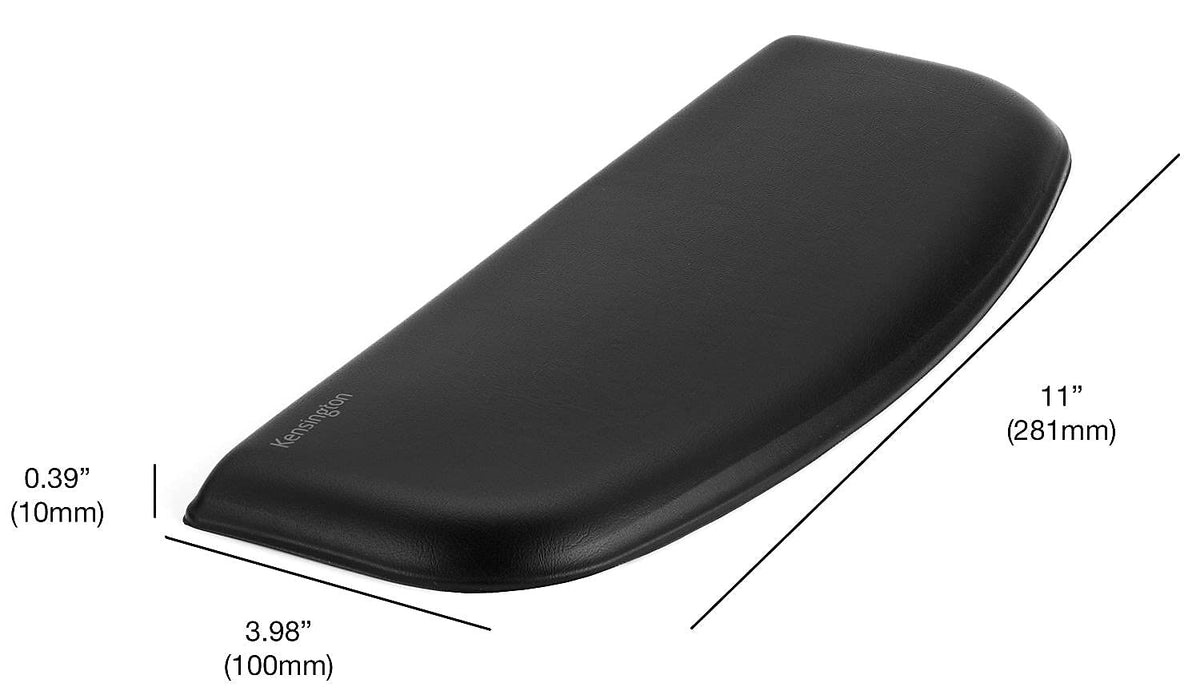 Kensington ErgoSoft Wrist Rest for Slim, Compact Keyboards, Black (K52801WW), 3.9 x 0.4 x 11.1
