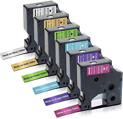 Absonic D1 Label Tape Compatible for Dymo COLORPOP Label Maker Refills 12mm 0.47" 1/2 Inch Work for