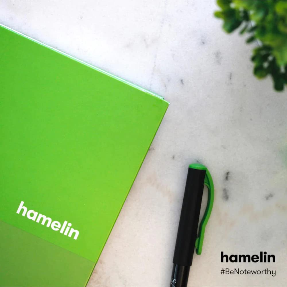 Hamelin 1 Subject, Graph Paper, Hard Cover Spiral Bound Grid Notebook, 4 Square Per Inch 150 Pages