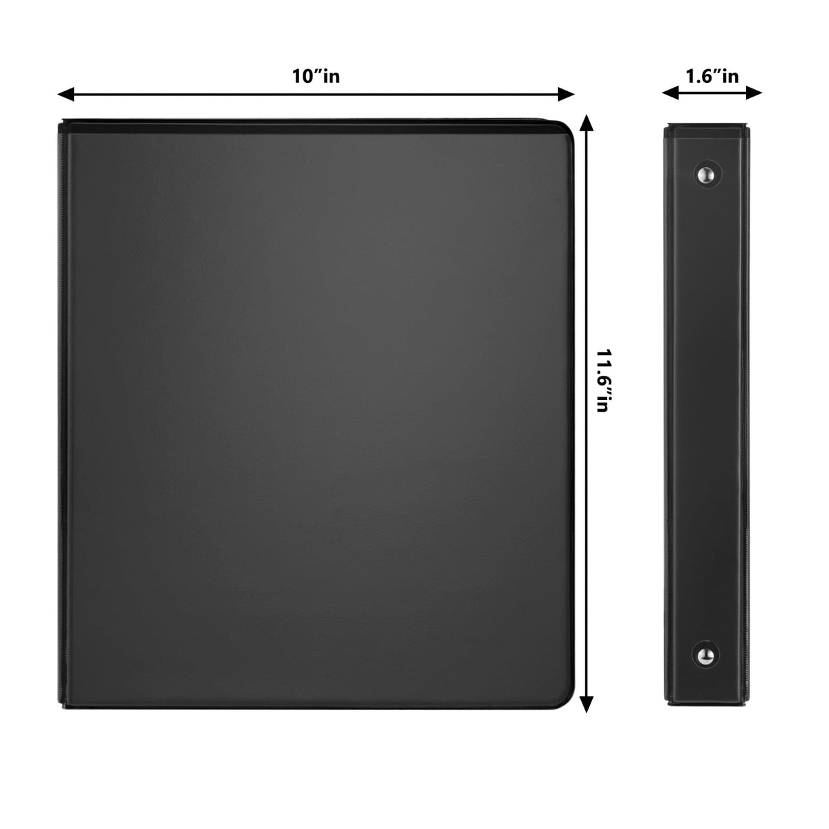 COMIX Sturdy 3 Ring Binder 1 Inch with Clear View Cover