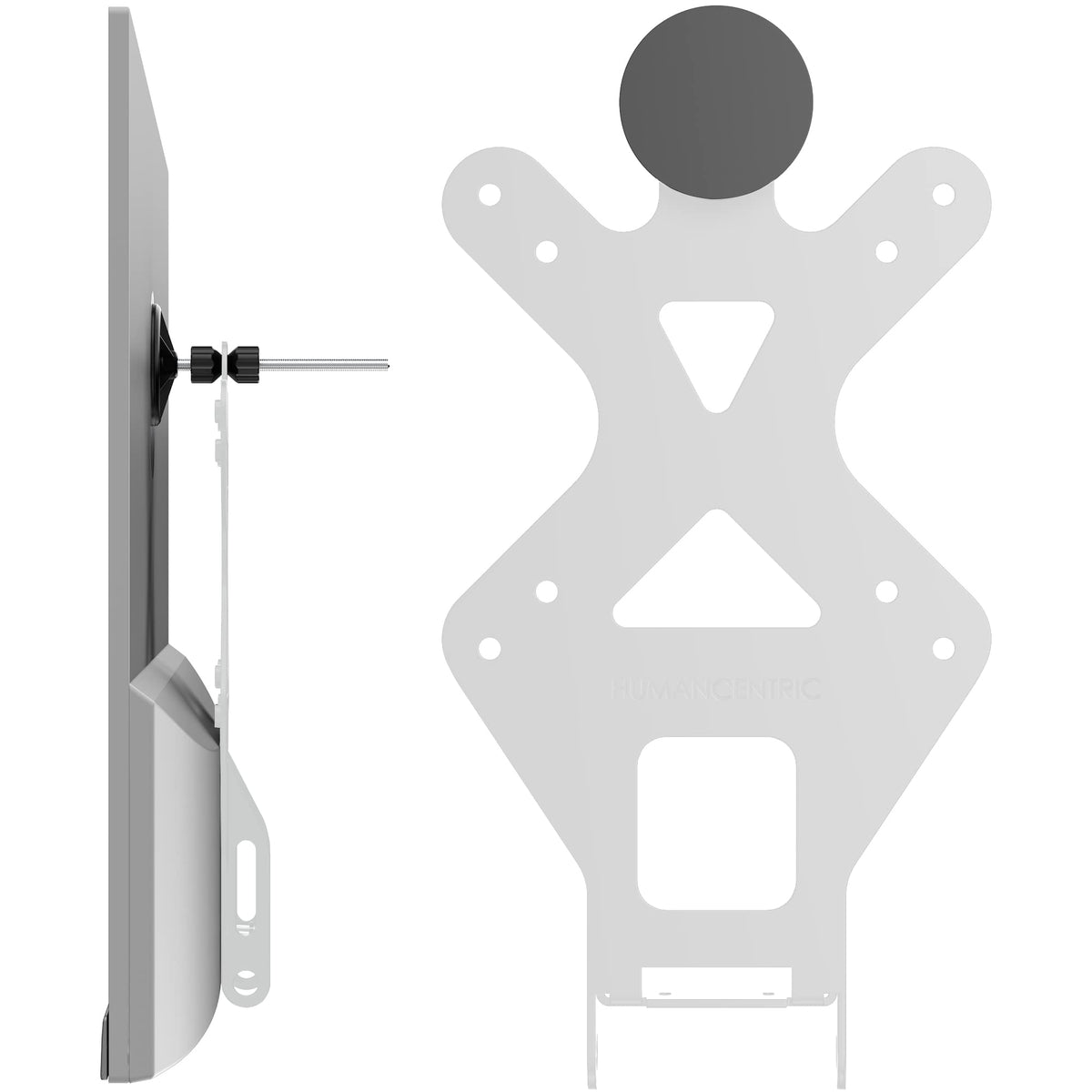 HumanCentric VESA Mount Adapter for HP Monitors, Adapter Bracket (White)