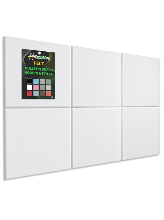 Hsurbtra Large Cork Board for Wall 36 x 24 Inch, 6 Pack Felt Bulletin Notice Board with Pushpins
