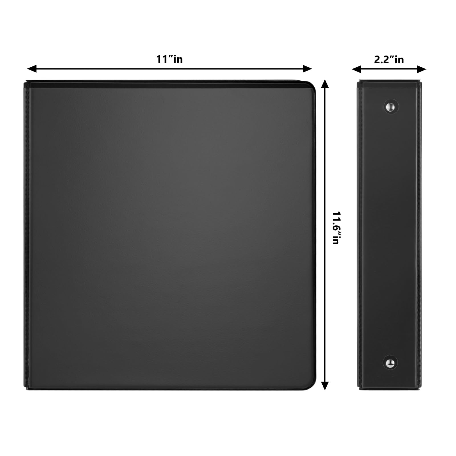 COMIX Sturdy 3 Ring Binder 1.5 Inch with Clear View Cover