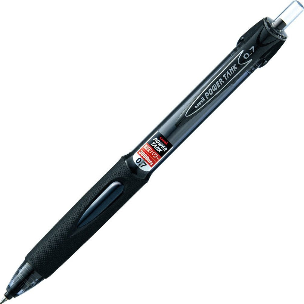 三菱鉛筆 Mitsubishi Pencil SN200PT07.24 Pressurized Ballpoint Pen, Power Tank, 0.7, Black, 10 Pieces