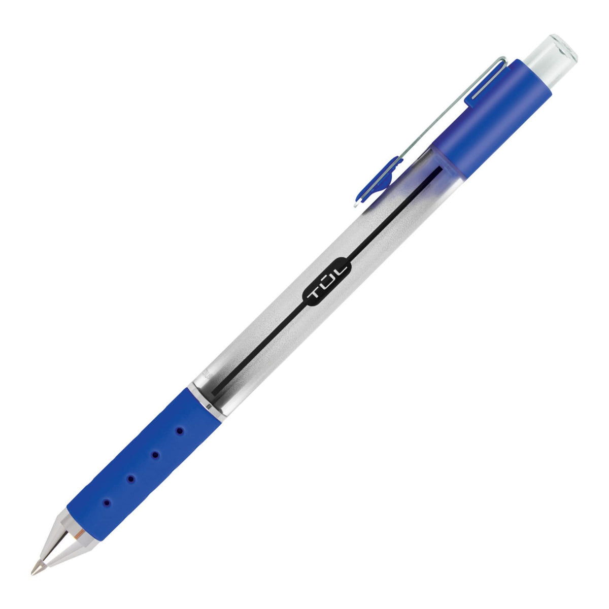 TUL® GL Series Retractable Gel Pens, Medium Point, 0.7 mm, Silver Barrel, Assorted Business Inks