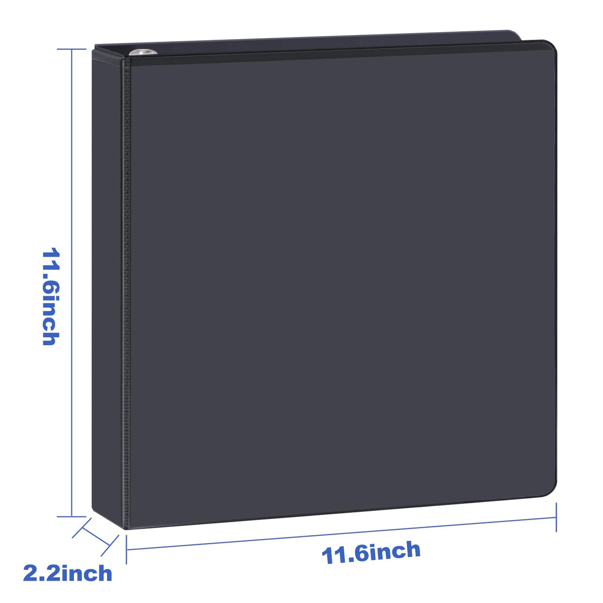 COMIX Sturdy 1.5 Inch D-Ring 3 Ring Binder with Clear View Cover
