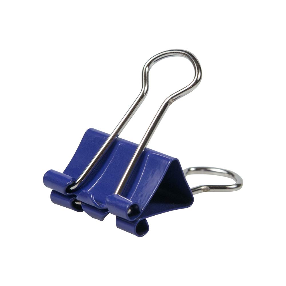 JAM PAPER Colorful Binder Clips - Small - 3/4 Inch (19 mm) - Purple Binderclips - 25/Pack