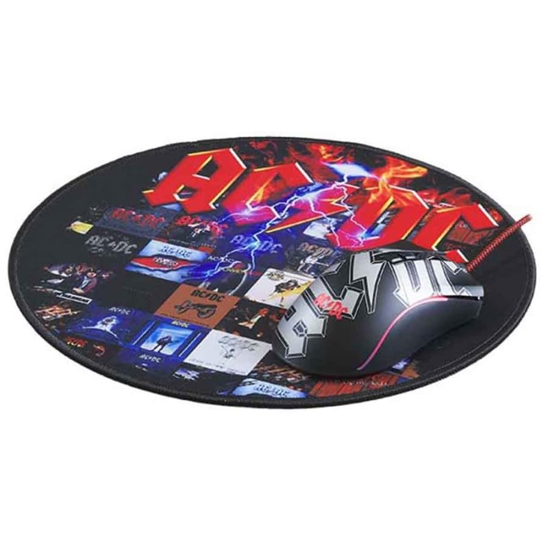 Subsoni Metal and Hard Rock Mouse - Anti-Slip Beaded Finish Mouse pad - Official License (AC/DC)
