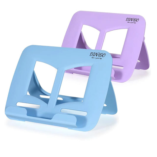 2Pack Book Stand - Waterproof Book Holder, Lightweight, Hands Free (Blue+Purple, 11.82" * 8.26")