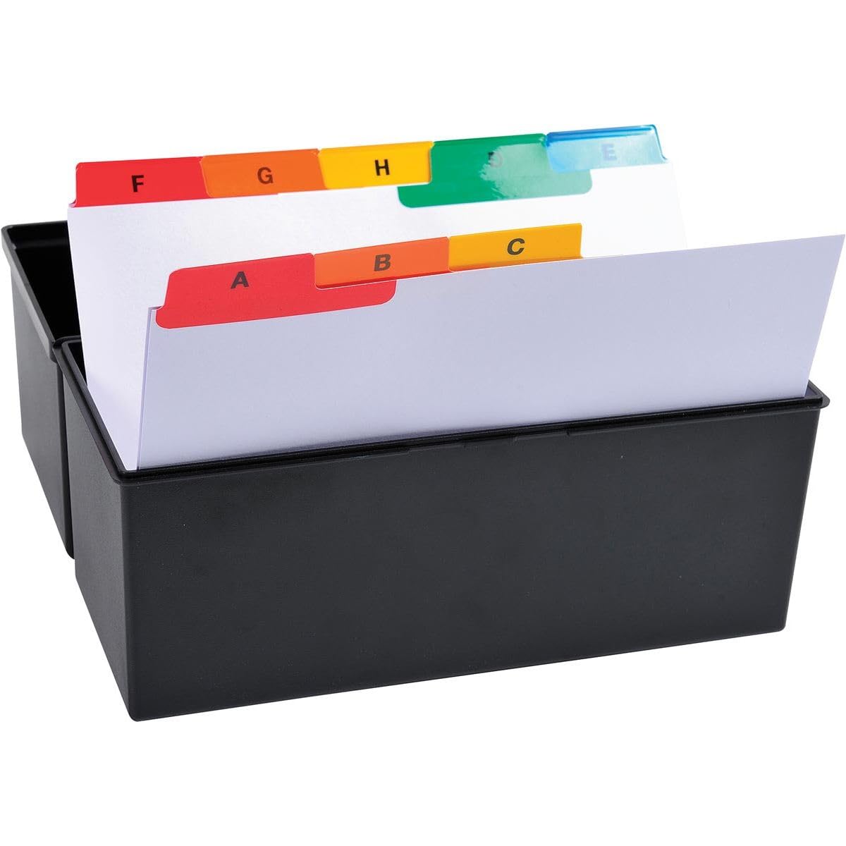 Exacompta - Ref 13998E - Index Record Card - 160 x 210mm in Size, 160gsm White Card, Laminated
