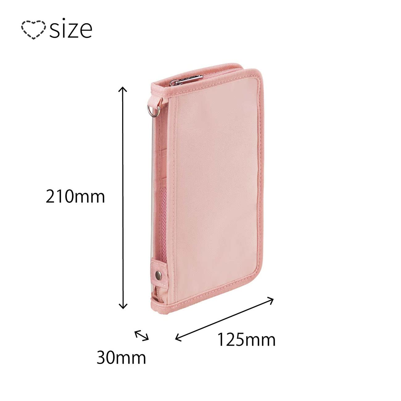 Lihit Lab A3301-12 Myfa Decorative Pouch, Mini, Sherbet Pink